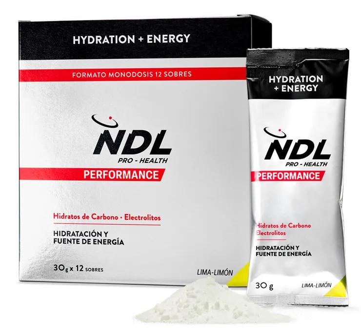 NDL Pro-Health Hydration and Energy Lemon-Limette 12x30gr Sticks