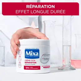 Mixa Crème Cica Reparation Peaux Très Sèches et Rugueuses Visage, Corps, Mains - 400ml