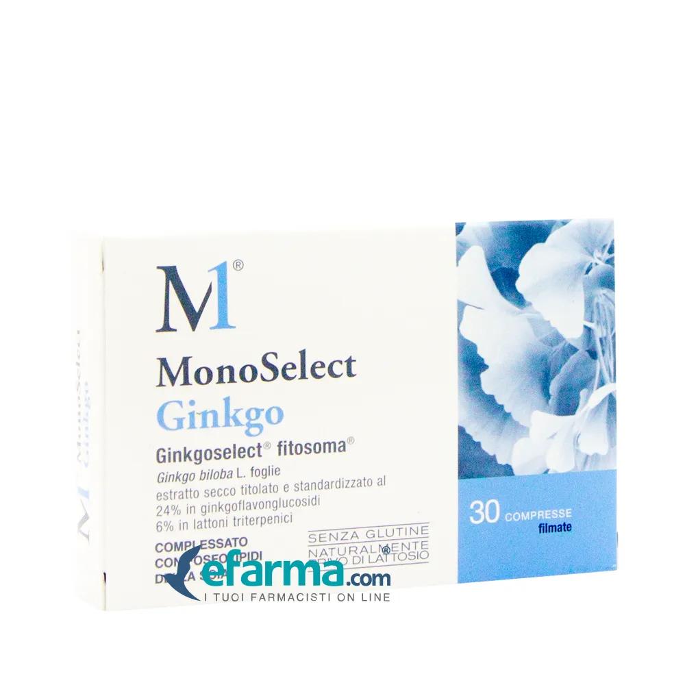 Monoselect Ginkgo Integratore Circolazione Sanguigna 30 Compresse