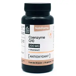 Nat & Form Coenzyme Q10 + Vitamine E antioxydant 30 gélules