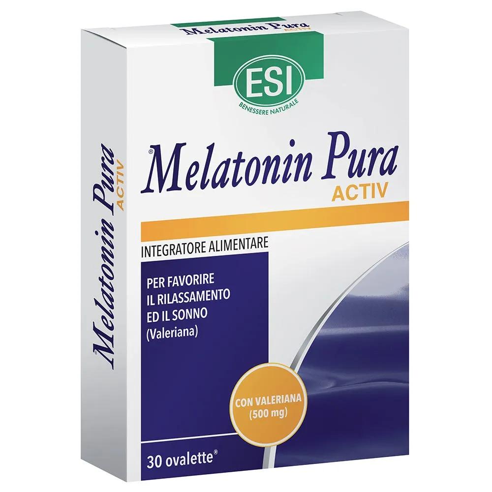 Esi Melatonin Pura Activ Integratore Sonno 30 Ovalette