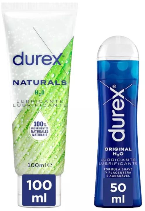 Durex Naturals Intimate Lubricant Gel 100 ml + Play Original Intimate Lubricant 50 ml