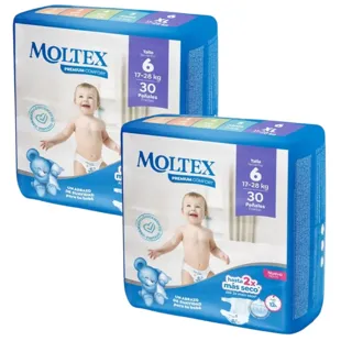 Moltex Premium Comfort Diapers Size 6 (17-28 Kg) 2x30 units