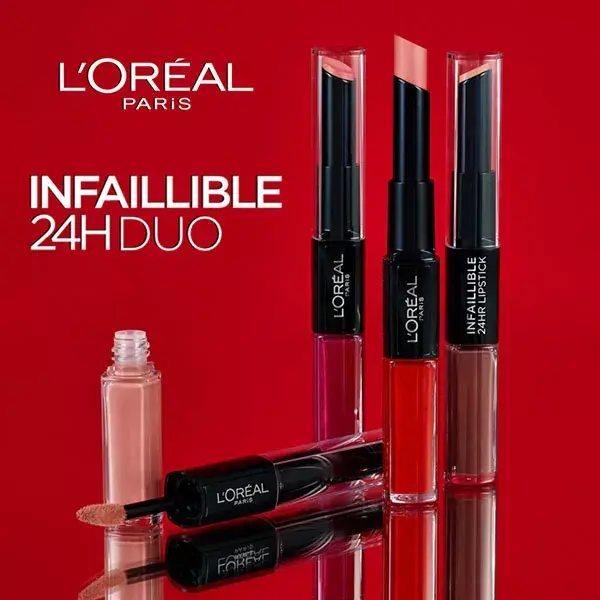 L'Oréal Paris Infaillible 24h Rouge à Lèvres Duo N°506 Red Infaillible 5,6ml