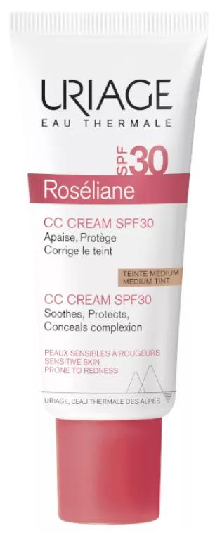 Uriage Roseliane CC Crema SPF30 con Extracto de Ginseng 40 ml