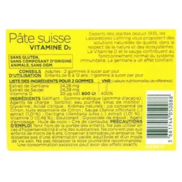 Lehning Pâte Suisse Vitamine D 40 gommes