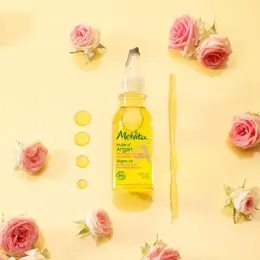 Melvita Huile de Beauté d'Argan Parfumée à l'Huile Essentielle de Rose Bio 50ml