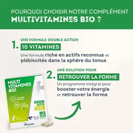 Vitavea Multi Vitamines Bio Immunité Tonus Equilibre nerveux 20 gélules