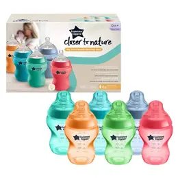Tommee Tippee Closer To Nature Biberon Multicolore 0m+ Lot de 6 x 260ml