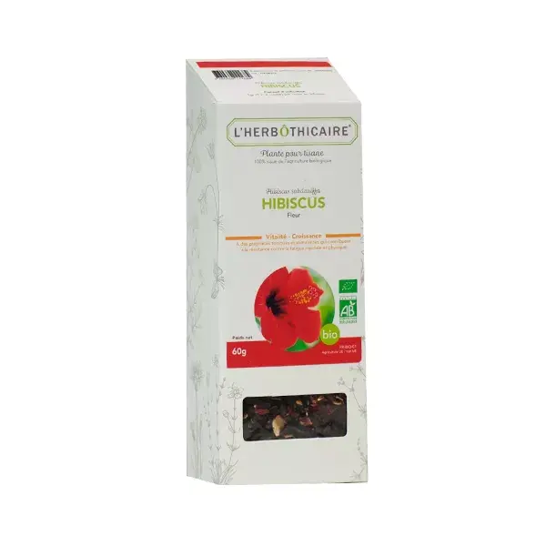 L' Herbothicaire Organic Hibiscus Tea 60g
