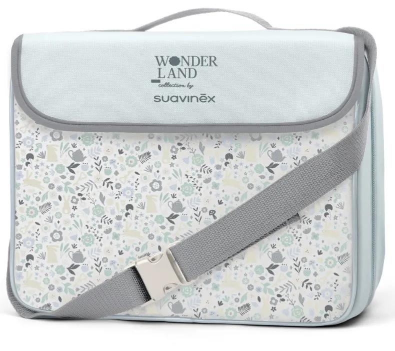 Chaise haute portable Suavinex Wonderland pour bébé, bleu +6 mois