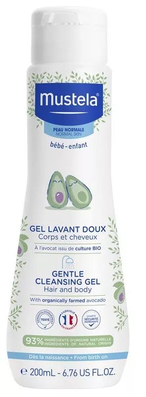 Imagen de Mustela Gel de Baño Suave con Aguacate BIO 200 ml