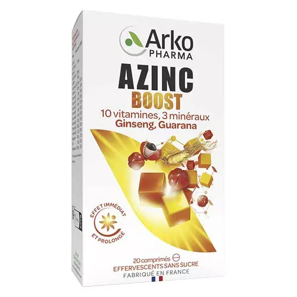 Arkopharma Azinc Boost 20 comprimés effervescents
