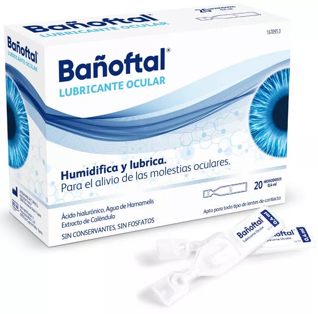 M4Pharma Bañoftal Banhoftal monodoses Lubrificante Ocular 20Uds
