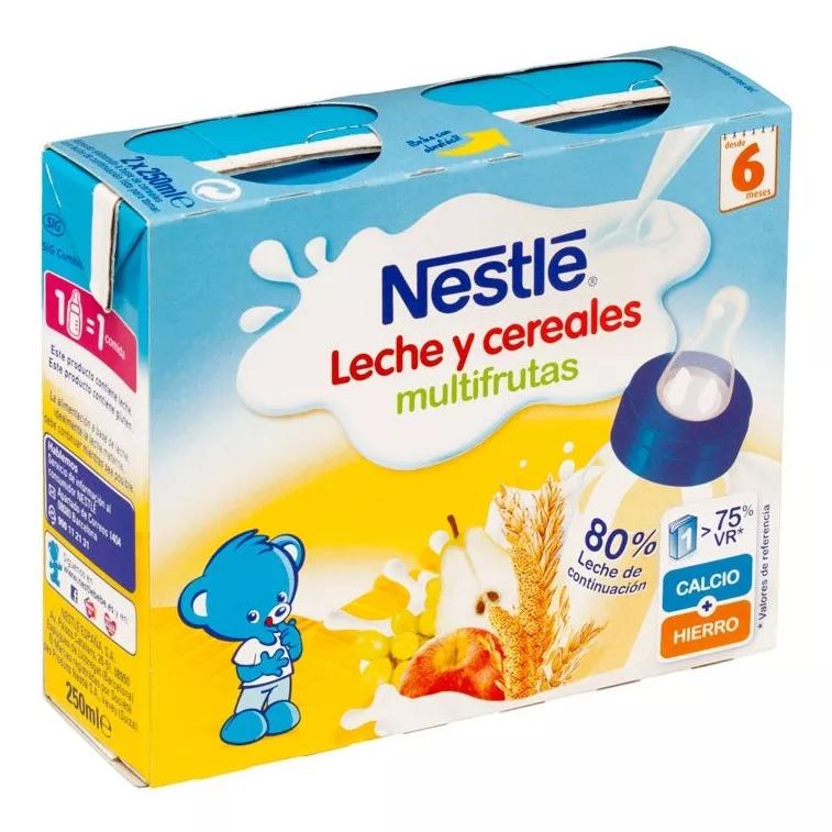 Nestlé Papa Infantil Líquida Multifrutas 2X250ml 6M+