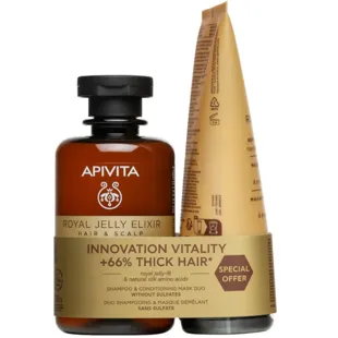 Apivita Royal Jelly Elixir Shampoo 250 ml + Conditioner 150 ml