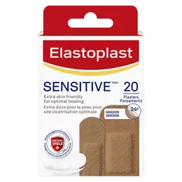 Elastoplast Pansements Sensibles Peaux Métisses 20 pansements