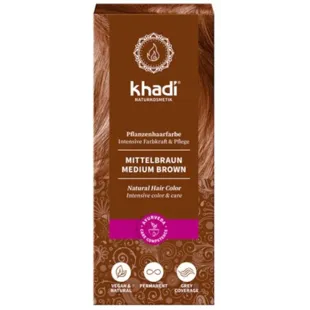 Khadi Corante Ayurveda Marrom Médio 100 gr