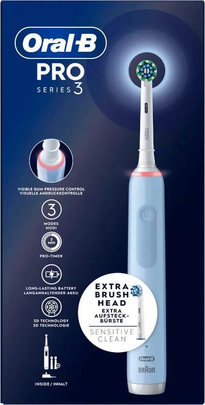 Oral-B Elektrische Zahnbürste Pro 3 Blau