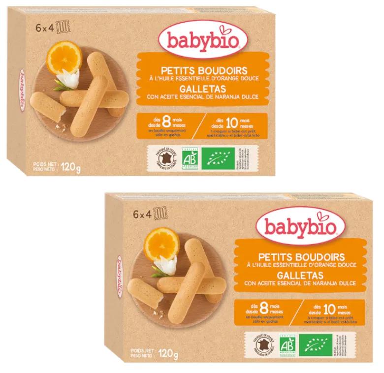 Biscuits de dentition BabyBio +8m 2x120 gr