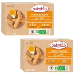 BabyBio Teething Biscuits +8m 2x120 gr