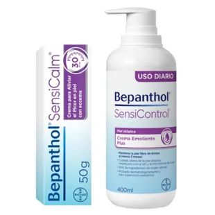 Bepanthol Piel Atópica Sensicalm 50 gr + Crema Emoliente SensiControl 400 ml Pack Ahorro