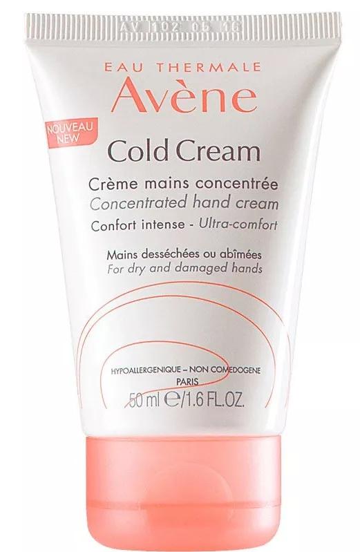 Avène Cold Cream Crema Mani Concentrata Handcreme – 50 Ml, Mit Bienenwachs & Thermalwasser