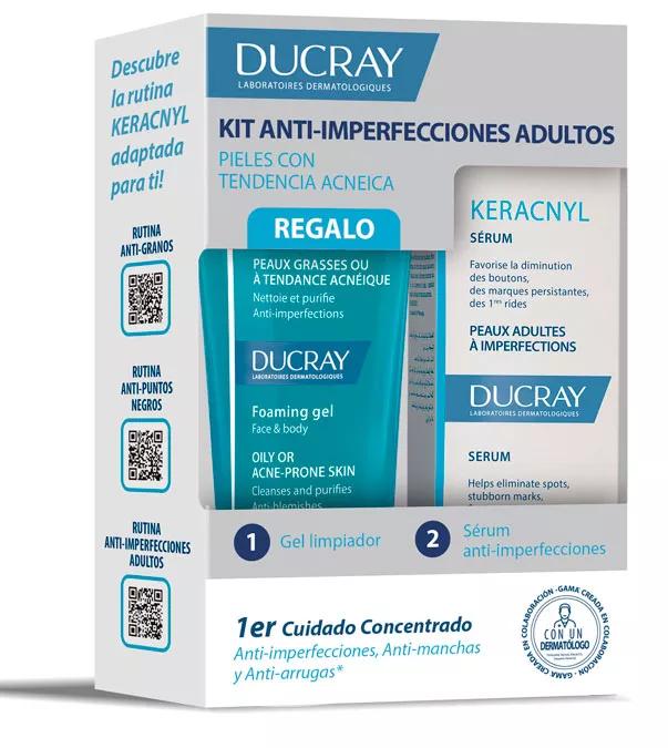 Ducray Keracnyl Sérum + Gel de Limpeza 40 ml