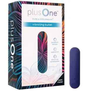PlusOne Vibrating Bullet Blue