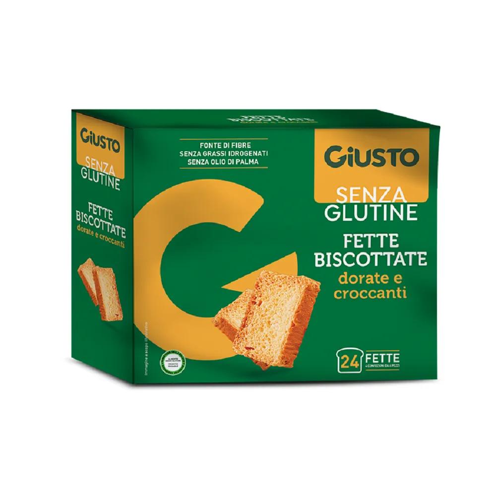 Giusto Senza Glutine Fette Biscottate Dorate e Croccanti 150 g