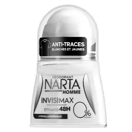 Narta Homme Invisimax 0% Déodorant Bille 48h 50ml