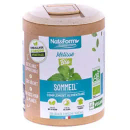 Nat & Form Écoresponsable Mélisse Bio 200 gélules