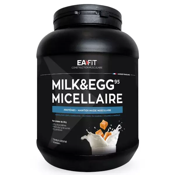 Eafit Milk & Egg 95 Micellaire Goût Caramel 750g