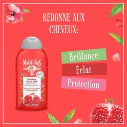 Le Petit Marseillais Shampoing Infusion Couleur Coquelicot et Grenade Bio 250ml