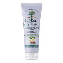 Le Petit Olivier Détox & Anti-Pollution Masque Exfoliant 2 en 1 75ml