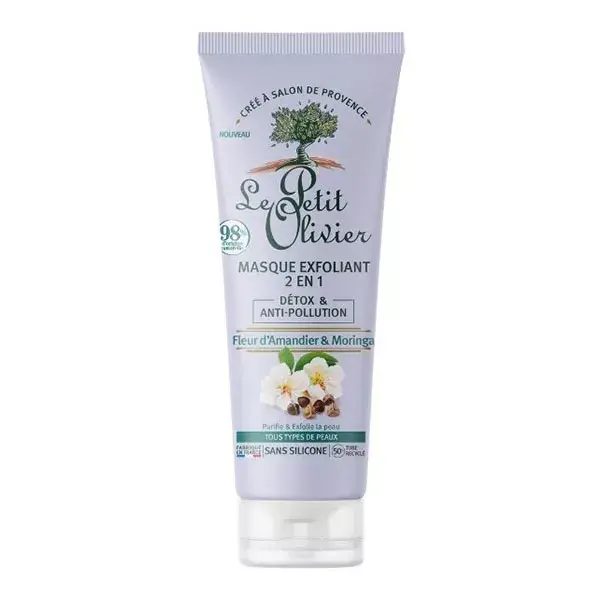 Le Petit Olivier Détox & Anti-Pollution Maschera Esfoliante 2 in 1 75ml