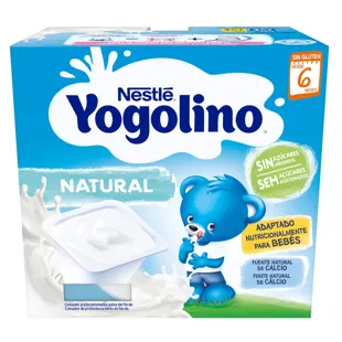 Nestle Natural Yogolino Sugar Free + 6m 4Uds x 100gr