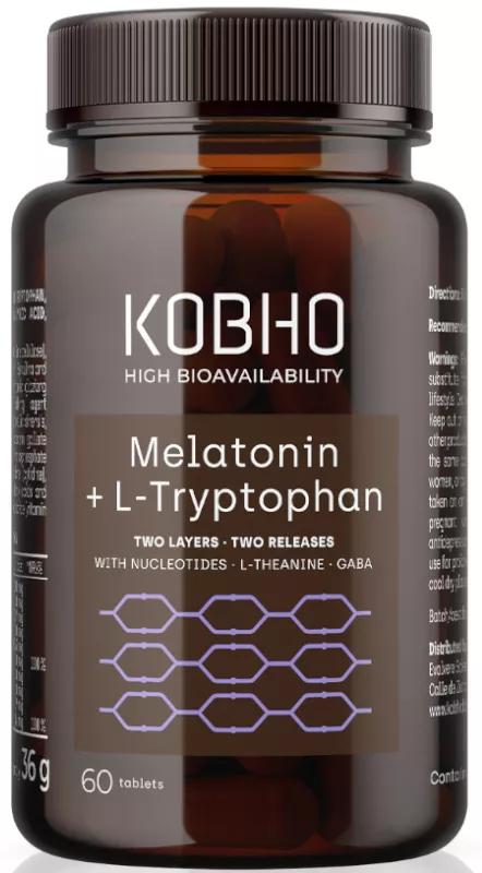 Kobho Labs Mélatonine + L-Tryptophane 60 capsules