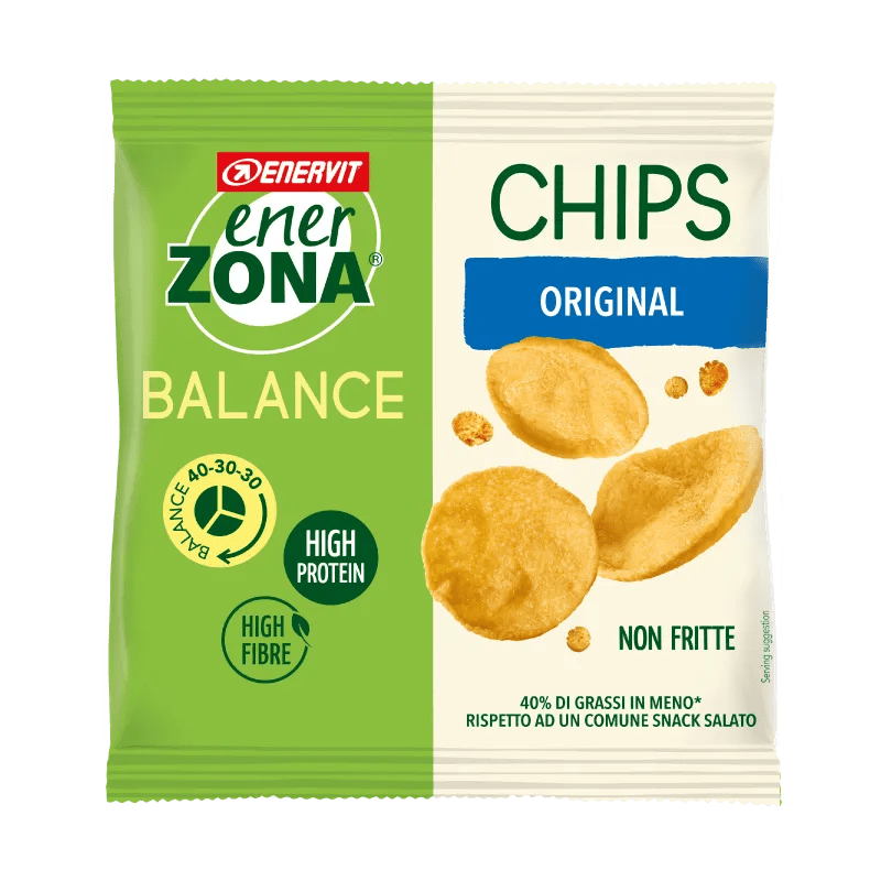 Enerzona Chips 40-30-30 Snack di Soia Gusto Classico 1 Mini-pack