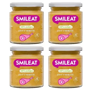 Smileat Frasco de Peru com Legumes 100% Orgânico 4x230 gr