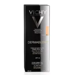 Vichy Dermablend Fond de Teint Fluide Correcteur 16h N°20 Vanilla 30ml