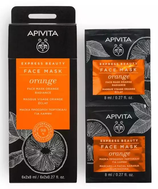 Apivita Express Beauty Mascarilla Revitalizante con Naranja 2x8 ml