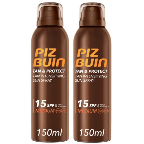 Piz Buin Tan &amp; Protect Intensivierendes Sonnenspray LSF 15 2x150 ml