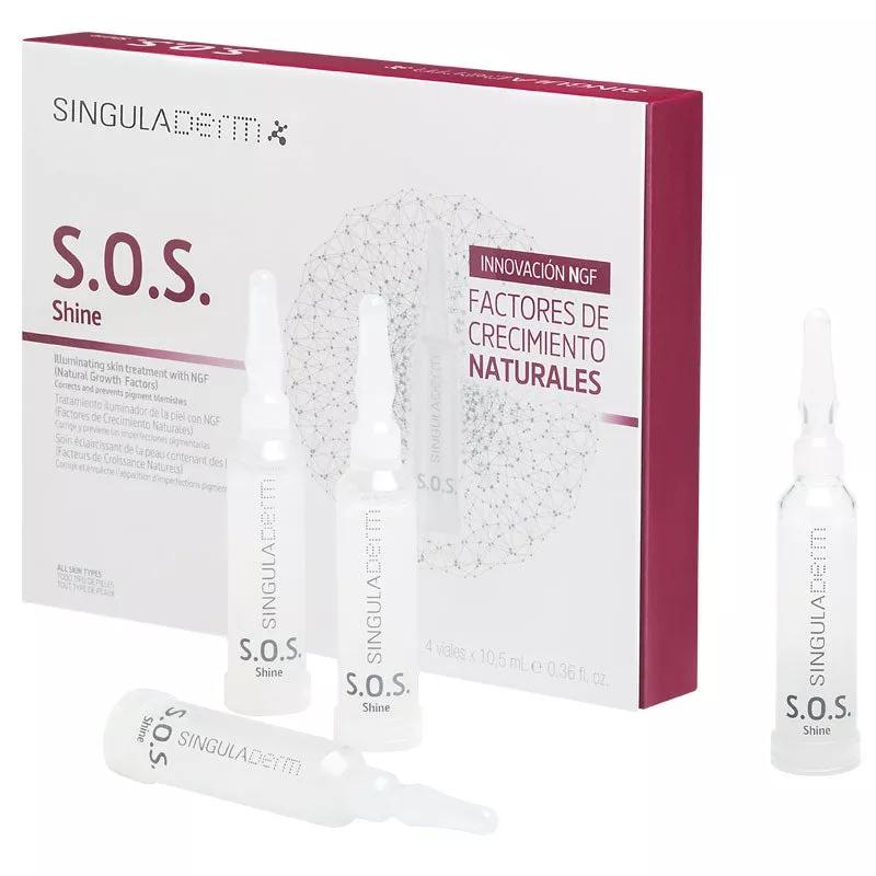 Singuladerm Shine Tratamiento Iluminador S.O.S. 4 uds