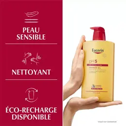 Eucerin PH5 Huile de Douche Peaux Sensibles Sèches 1L