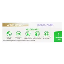 Arkopharma Arkofluides Radis Noir Bio 20 ampoules