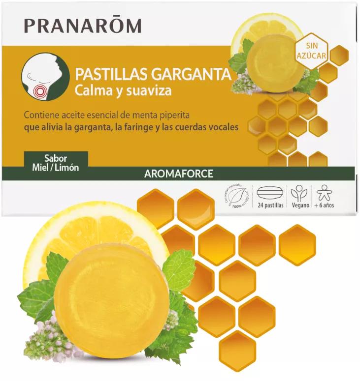 Pranarom Aromaforce Garganta Miel 24 Pastillas