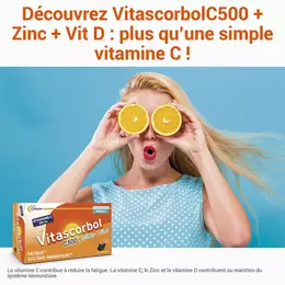 Vitascorbol C500 + Zinc + Vitamine D 30 capsules