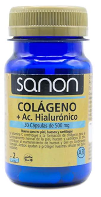 Sanon Colagénio + Ácido Hialurónico Pridaho 30 Cápsulas
