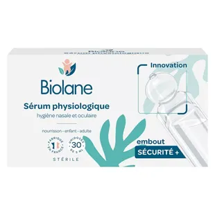 Biolane - Siero Fisiologico per la Cura del Viso - Punta di sicurezza rotonda - 30 dosi singole da 5 ml